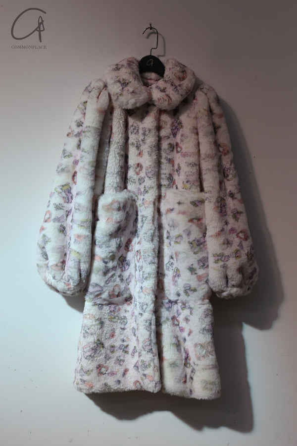 Jennyfax fur long coat JFAW21C03 pink